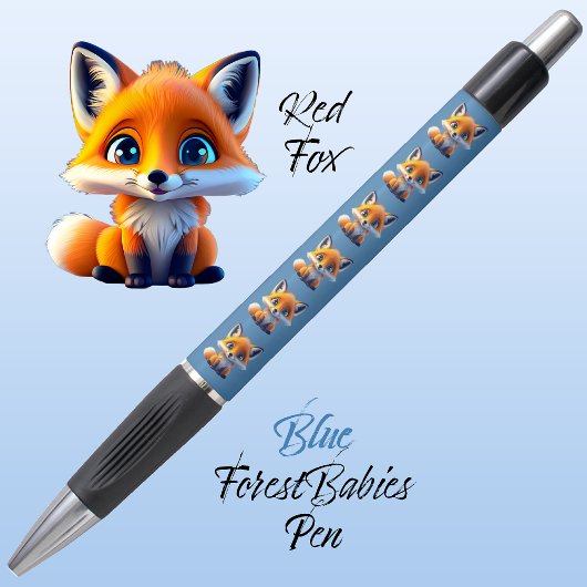 Rode vos, Schattige uniek grillig bos dierlijk bla Pen