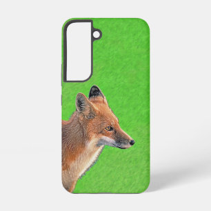 Rode Vos Schilderij - Originele Wilde Kunst Samsung Galaxy Hoesje