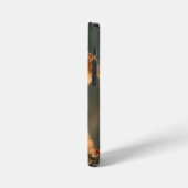 Rode vos slaapt onder gigantische paddenstoel iPhone hoesje (Linkerkant)