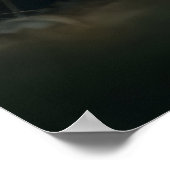 Rode vos slaapt onder gigantische paddenstoel poster (Hoek)