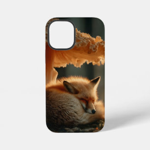 Rode Vos Slapend Onder Reuzenpaddenstoel iPhone 12 Mini Hoesje