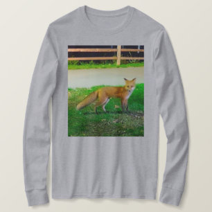 Rode Vos T-shirt met Lange Mouwen