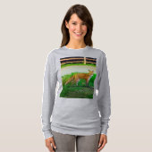 Rode Vos T-shirt met Lange Mouwen (Voorkant volledig)
