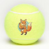 Rode vos tennisballen (Achterkant)