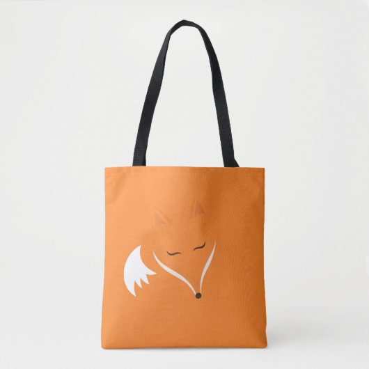 Rode vos tote bag (Voorkant)