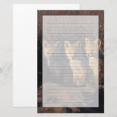 rode vos, Vulpes vulpes, jongen Briefpapier (Voorkant / Achterkant)