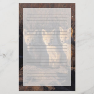 rode vos, Vulpes vulpes, jongen Briefpapier