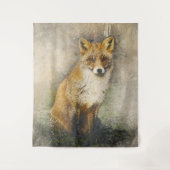 Rode vos wandkleed (Voorkant)