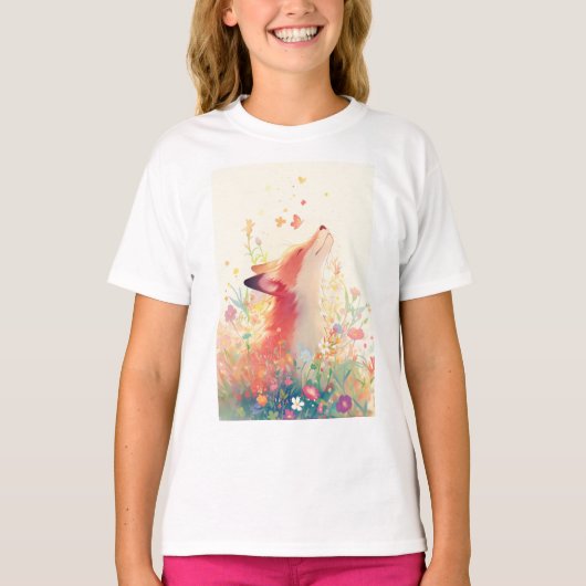 Rode Vos Weide Dromen T-shirt (Voorkant)