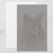 rode vossen briefpapier (Voorkant / Achterkant)