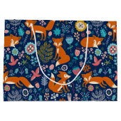 Rode vossen en bloesems groot cadeauzakje (Achterkant)