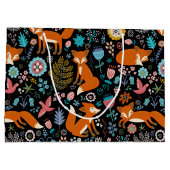 Rode vossen en bloesems groot cadeauzakje (Achterkant)