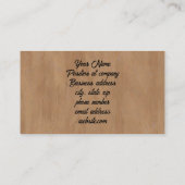 Rode vossenkop visitekaartje (Achterkant)