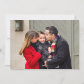 rode vrachtwagen 2 foto Vrolijk kerstfeest Feestdagenkaart (Achterkant)