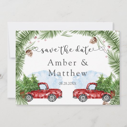  Rode Vrachtwagen bespaart de Kaarten op de datum (Voorkant)