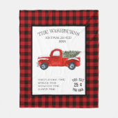  rode vrachtwagen boerderij familienaam deken (Voorkant)