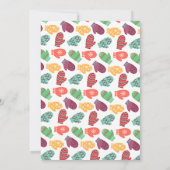 Rode vrachtwagen, boom, en lichten Kerstmis Kaart (Achterkant)