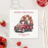 Rode Vrachtwagen Cadeaus Party Servet (Insitu)