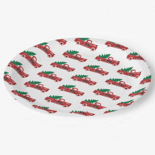 Rode vrachtwagen en bord