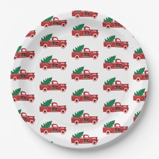 Rode vrachtwagen en bord (Voorkant)