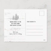 Rode Vrachtwagen Gnome Dog Patriottische Kerstmis Feestdagenkaart (Achterkant)