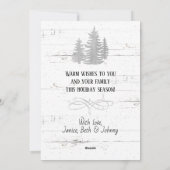 Rode Vrachtwagen Gnome Dog Patriottische Kerstmis Feestdagenkaart (Achterkant)