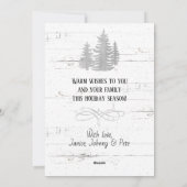  Rode Vrachtwagen Gnome Hondenpaar Patriottische X Feestdagenkaart (Achterkant)