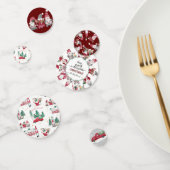  rode vrachtwagen kabouters vrolijk klein kerstfee confetti (Groep)