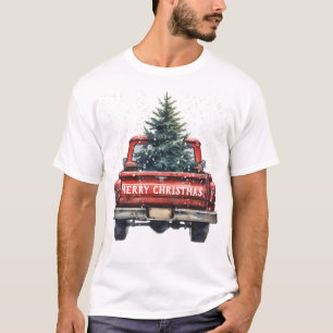  Rode Vrachtwagen Kerst T-shirt