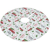  rode vrachtwagen kerstboom kerstboom rok (Gekanteld)