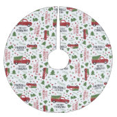  rode vrachtwagen kerstboom kerstboom rok (Voorkant)