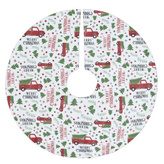  rode vrachtwagen kerstboom rok (Voorkant)