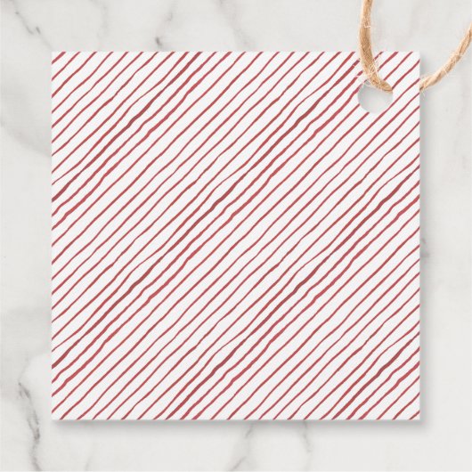  rode vrachtwagen | Kerstcadeaubonnen Bedankjes Labels (Achterkant)