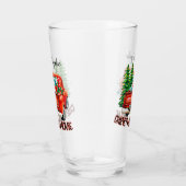  rode vrachtwagen kerstfilm glas (Rechts)