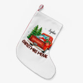  rode vrachtwagen kerstfilm kleine kerstsok (Voorkant (Hangend))