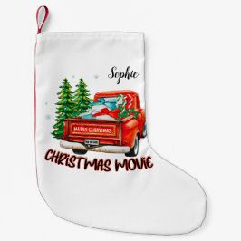 rode vrachtwagen kerstfilm kleine kerstsok