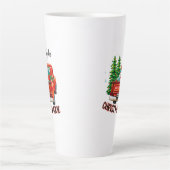 rode vrachtwagen kerstfilm latte mok (Voorkant)