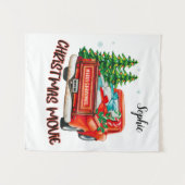  rode vrachtwagen kerstfilm wandkleed (Voorkant (horizontaal))