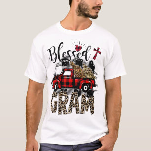 Rode vrachtwagen Leopard gezegend Gram beste cadea T-shirt