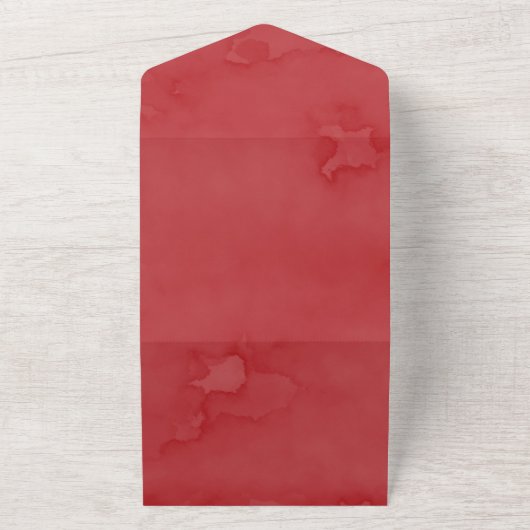  Rode vrachtwagen met sneeuwkerstweddenschap All In One Uitnodiging (Buitenkant)