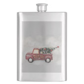 rode  vrachtwagen op een grijze achtergrond flacon (Voorkant)