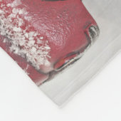 rode vrachtwagen op een grijze achtergrond fleece deken (Hoek)