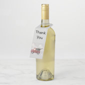 rode vrachtwagen op een grijze achtergrond flessenhanger (Schuin)