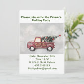 rode  vrachtwagen op een grijze achtergrond kaart (Staand voorkant)