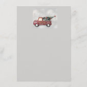 rode  vrachtwagen op een grijze achtergrond menu (Achterkant)