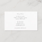 rode  vrachtwagen op een grijze achtergrond visitekaartje (Achterkant)