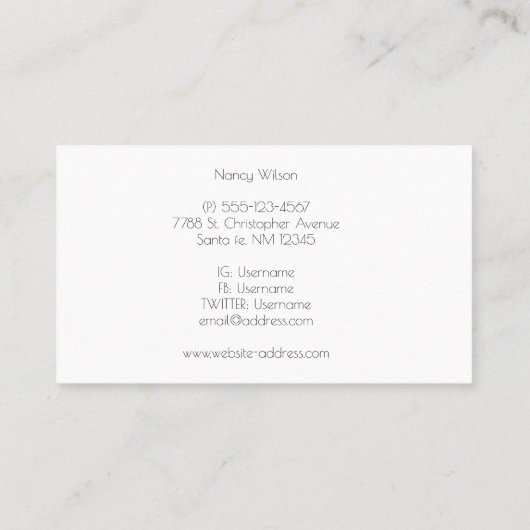 rode  vrachtwagen op een grijze achtergrond visitekaartje (Achterkant)