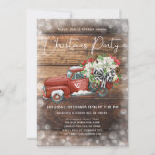  Rode Vrachtwagen Rustige Kerstfeest Feestdagenkaart (Voorkant)