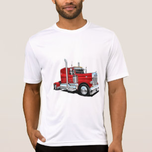Rode vrachtwagen t-shirt