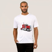 Rode vrachtwagen t-shirt (Voorkant volledig)